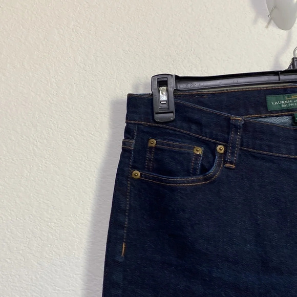 Lauren Ralph Lauren Classic Straight Dark Wash Jeans Size 10 - Picture 5 of 12